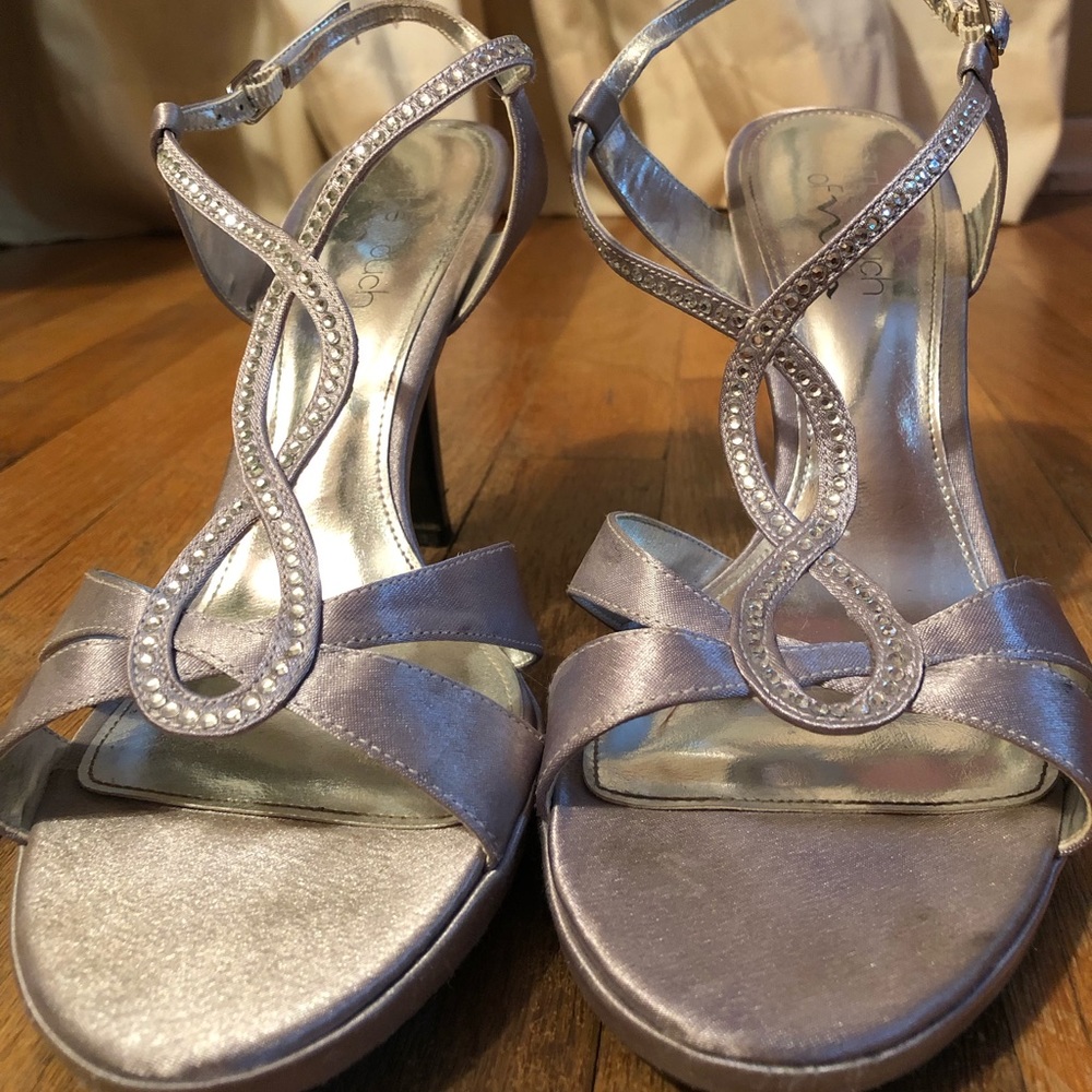 Silver dress heels